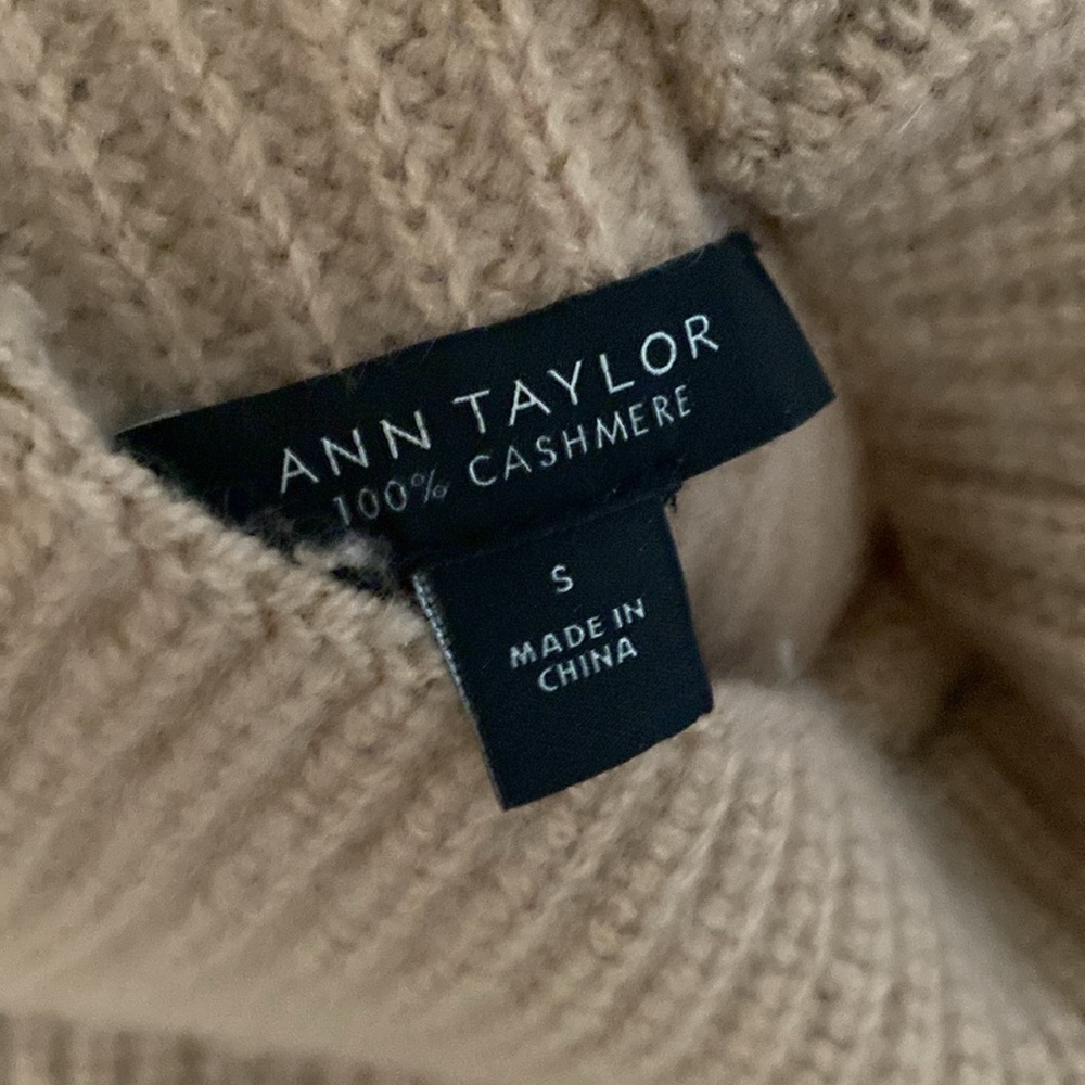 Cozy Camel Colored Cashmere Sweater - Picture 3 of 7